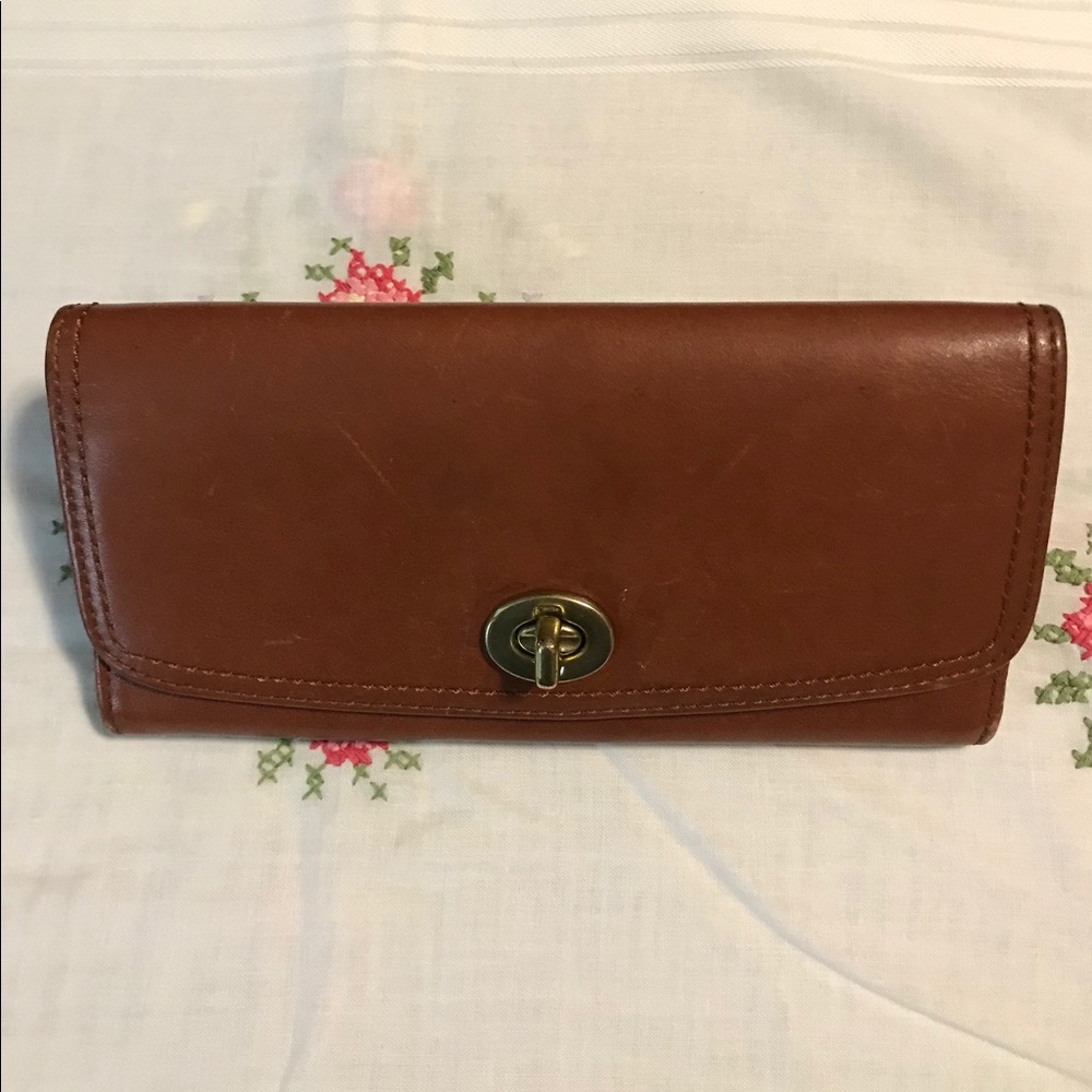 Coach - Brown leather wallet